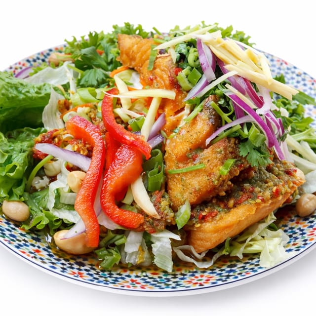 Lao Style Salmon Salad.