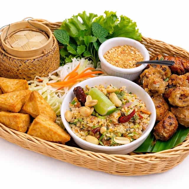 Vegetarian Lao Platter.