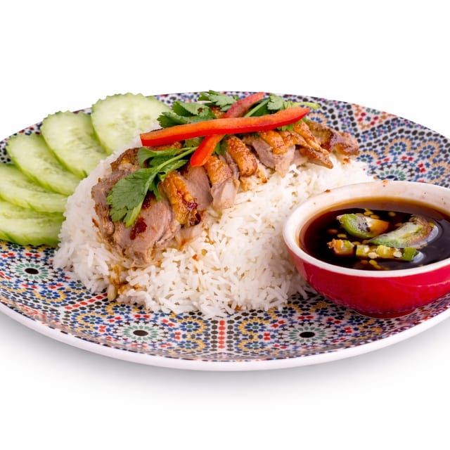 Duck Over Rice.